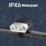 Pack Vélo 1 Étui Pour Téléphone Portable + 1 Kit D’éclairage À Piles Avant Et Arrière + 1 Serrure D’alarme Haute Sécurité + Cadeau [Mini Pompe à Air Portable] – Image 12