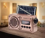 Radio FM Solaire Rétro – Bluetooth, TWS, USB, Carte SD & Power Bank – Image 5