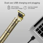 Tondeuse à Cheveux Métallique DALING DL-129A – Rechargeable avec Écran LCD – Image 5