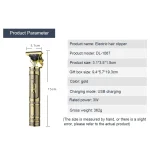 Tondeuse à Cheveux Métallique DALING DL-129A – Rechargeable avec Écran LCD – Image 7