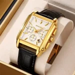 Pack Élégance Homme 3 en 1 – Montre SKMEI + Portefeuille en Cuir + Cadeau Gratuit [Tondeuse DALING] – Image 3