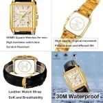 Pack Élégance Homme 3 en 1 – Montre SKMEI + Portefeuille en Cuir + Cadeau Gratuit [Tondeuse DALING] – Image 6