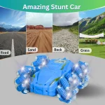 Voiture Télécommandée Stunt Spray 360° – Effets Fumée & Cascades – Bleu – Image 2