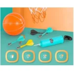 Jeu 2 en 1 - Cible de Fléchettes Magnétiques et Panier de Basket Pliable Avec Ballon - Pour Enfants – Image 14