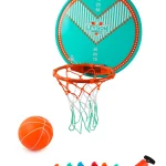 Jeu 2 en 1 - Cible de Fléchettes Magnétiques et Panier de Basket Pliable Avec Ballon - Pour Enfants