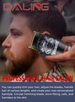 Tondeuse à Cheveux DALING DL-1193 – Rechargeable avec Écran LED – Image 10