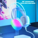 Casque Gaming Luminous P890 V5.3 – RGB, Microphone Détachable – Image 5