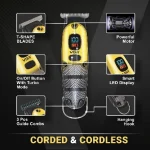 Tondeuse Professionnelle VGR V-981 – Rechargeable avec Écran LED – Image 4