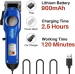 Tondeuse à Cheveux Kemei KM-234 – Rechargeable avec Écran LED – Image 12