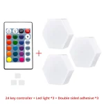 Pack de 3 Lampes Murales LED Modulaires – Télécommande & Tactile – Image 6