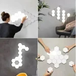 Pack de 3 Lampes Murales LED Modulaires – Télécommande & Tactile – Image 2