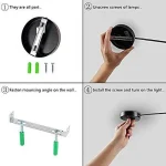 Pack Décoration Vintage 3 Suspensions Corde En Chanvre E27 + 3 Ampoules LED Filament + 1 Guirlande Boule LED Étanche 10M + Cadeau [Guirlande Lumineuse 10M]. – Image 6