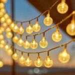 Pack Décoration Vintage 3 Suspensions Corde En Chanvre E27 + 3 Ampoules LED Filament + 1 Guirlande Boule LED Étanche 10M + Cadeau [Guirlande Lumineuse 10M]. – Image 12