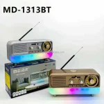 Radio Multifonction Vintage MD-1313BT – Bluetooth, AM/FM/SW, LED.