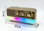 Radio Multifonction Vintage MD-1313BT – Bluetooth, AM/FM/SW, LED. – Image 5