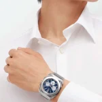 Nouvelle Montre Automatique Bulgari - Cadran Argenté - Bracelet En Acier Inoxydable – Image 8