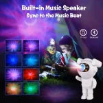 Projecteur LED Nébuleuse - Projection Ciel - Bluetooth Avec Télécommande - Décoration – Image 6