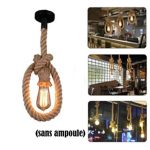 Suspension Corde En Chanvre Vintage Luminaire De Plafond - 1 M - Douille E27 – Image 2