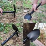 Pelle De Camping Pliante Multifonctionnelle-Légère-Petit Sac De Transport Multi-usage – Image 3