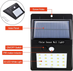 Pack de 4 Lampes Solaire Sans Fil Étanche Avec Détecteur De Mouvement 20 Led – Image 6