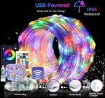 LED Guirlande lumineuse Bluetooth - USB - App Control RGB - 5 Mètres + Télécommande – Image 2
