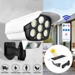 Projecteur Solaire Avec Capteur De Mouvement - Forme Caméra De Surveillance - 77 SMD Led