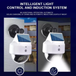 Lampe Solaire avec Détecteur De Mouvement forme Caméra Surveillance et avec Télécommande – Image 2