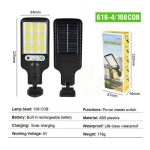 Pack De 4 Lampadaires Solaire Exterieur - Detecteur De Mouvement - 3 Modes - Étanche - SENSOR STREET LAMP – Image 8