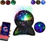 Lampe de Projection de Ciel Étoilé Bluetooth - Speaker - USB - Carte Mémoire - Musique - Noir – Image 2