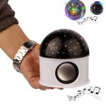 Lampe Projecteur LED Étoiles Multicolores - Haut-Parleur - Bluetooth - Blanc – Image 4