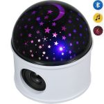 Lampe Projecteur LED Étoiles Multicolores - Haut-Parleur - Bluetooth - Blanc – Image 3