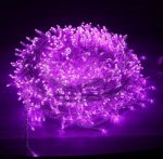 Guirlande De Fête Lumineuse Décorative - Étanche - 8 Modes - 100 LED - Double Fiche - Violet