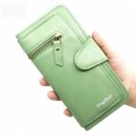 Nouveau Portefeuille Pour Femme Avec Porte-Monnaie - Cuir Synthétique - Multifonction - Grande Capacité - Vert – Image 2