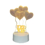 Veilleuse 3D En Forme Love - LED - USB Power - Lampe Décoratif – Image 6