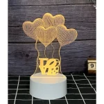 Veilleuse 3D En Forme Love - LED - USB Power - Lampe Décoratif – Image 5