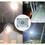 Projecteur Solaire COBA CB F374 - 300 W - 374 LED - Résistante ÀL'eau - Rechargeable - Blanc – Image 6