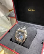 Montre Carrée Pour Homme - Chiffres Romains - Guichets De Date - Mécanique Automatique - Résistante à L'eau – Image 14