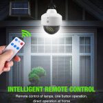 Lampe Solaire avec Détecteur De Mouvement forme Caméra Surveillance et avec Télécommande – Image 7