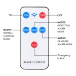 Lampe Solaire avec Détecteur De Mouvement forme Caméra Surveillance et avec Télécommande – Image 10