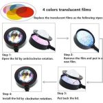 Lampe de projecteur - LED 4 couleurs - Lampadaire rotatif arc-en-ciel à 180 degrés - Lampe USB – Image 9
