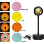 Lampe de projecteur - LED 4 couleurs - Lampadaire rotatif arc-en-ciel à 180 degrés - Lampe USB – Image 10