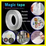 Ruban Adhésif Double Face - Transparent Multi-Usages - Réutilisable Etanche - 5 Mètres × 3mm