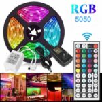 Bande LED RGB 5050 - Résistante À L'eau  - 5 M - Télécommande