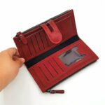 Portefeuille Cuir De Haute Qualité - Téléphone Portable - Multicartes - Grand - Élégant - Bordeaux – Image 11