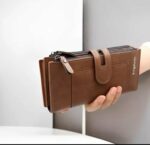 Portefeuille Cuir De Haute Qualité - Téléphone Portable - Multicartes - Grand - Élégant - Unixe - Marron Foncé – Image 10