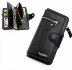 Nouveau Portefeuille Pour Femme Avec Porte-Monnaie - Cuir Synthétique - Multifonction - Grande Capacité - Noir
