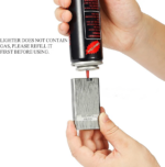 Briquet À Flamme Lisse - En Laiton Pur - Bobine D'allumage Verticale - Allumage Latéral Coulissant – Image 4