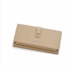 Portefeuille De Luxe Pour Femme Avec Porte-Monnaie - 100 % Cuir Véritable - Multifonctionnel - Grande Capacité - Beige – Image 6