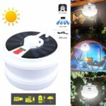 Lampe De Camping Solaire & USB - Lumière 5 Modes - Power Bank