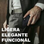 Mini Portefeuille Intelligent À Trois Volets -  Fibre De Carbone et Cuir - 5 cartes - 3 Compartiments Pour Billets – Image 14